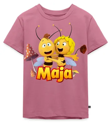 Produktbild von Spreadshirt Biene Maja Freundschaft Mit Willi Kinder Premium T-Shirt, 98/104 (2 Jahre), Mauve