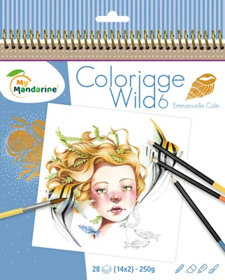 Produktbild von Avenue Mandarine 5x Malbuch Wild 6 - Blau GY124C