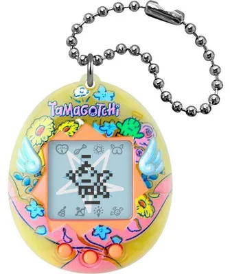 Image de Tamagotchi Original, Angel Bouquet, animal de compagnie virtuel avec écran couleur, 3 boutons et jeux