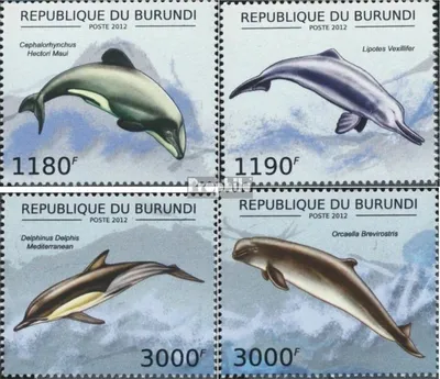 Produktbild von Briefmarken Burundi 2012 Mi 2843-2846 (kompl.Ausg.) postfrisch Delphine