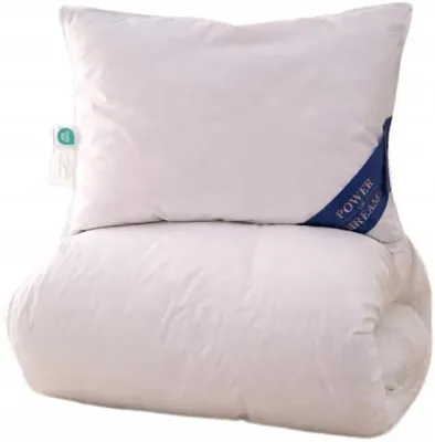 Produktbild von Power of Dreams Kinderbett Set - Ganzjahres Daunendecke 100x135cm 600g & Kinderkissen 40x60cm 200g - , RDS, FIRA