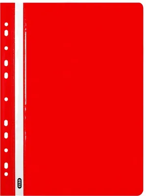 Produktbild von Schnellhefter A4 PP mit Abheftlochung rot Packung mit 25 Stück