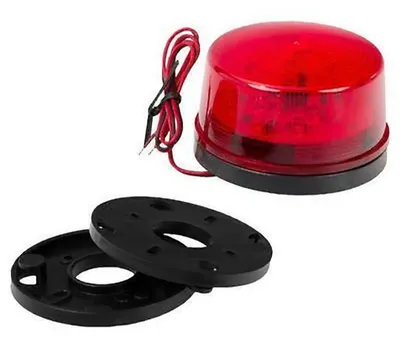 Produktbild von 12V LED Blitzlicht Warnlicht Alarmanlage Alarm Signalleuchte Blinklicht Rot