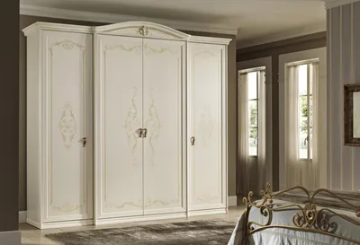 Produktbild von Kleiderschrank Schlafzimmerschrank Holz Kleiderschränke Schrank Weiß Schränke