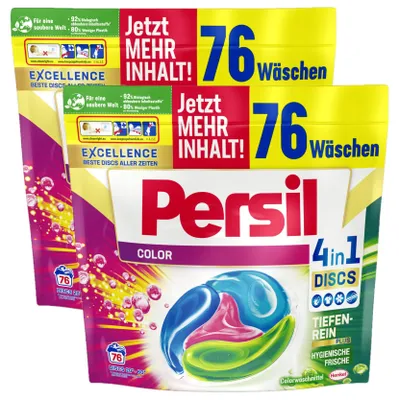 Produktbild von Persil Color 4in1 2x76 Wäschen Colorwaschmittel Reinigung hygiene Waschmittel