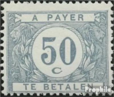 Produktbild von Briefmarken Belgien 1921 Mi P29b postfrisch Portomarke