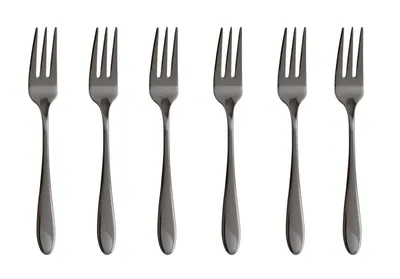 Produktbild von Sambonet Set 6 Kuchengabeln Edelstahl/PVD 2Black 52712KA5