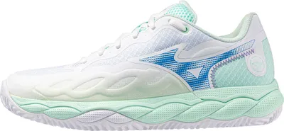 Productafbeelding van Mizuno Tennisschoen / Padel-schoen, Wave Enforce Court CC, dames, wit/groen