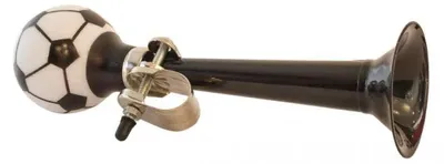 Produktbild von Fahrradhupe Fußball schwarz - bbeBells 52350 - Horn Sirene Signalhorn Tute
