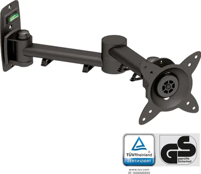 Zdjęcie produktu dla InLine 23105A, 15 kg, 75 x 75 mm, 100 x 100 mm, -30 - 30°, 0 - 360°, Czarny