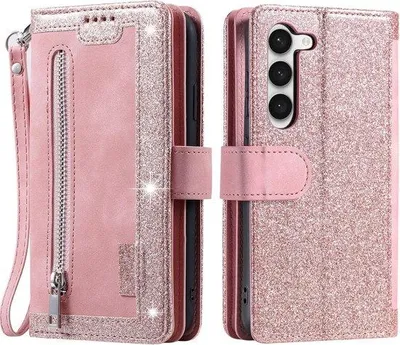 Obrázek produktu pro Pouzdra na mobilní telefon pro Samsung Galaxy S23, skládací pouzdra, ochranné pouzdro, flipové pouzdro s funkcí stojánku