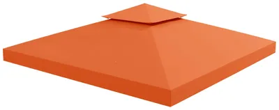 Productafbeelding van Vervangend dak voor metalen tuinpaviljoen, partytent, paviljoen, tuintent, dak, 3x3 meter