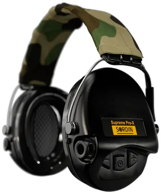 Gehörschutzkapseln Pro-X, Gelkissen, Camo, Schwarz, EN 352