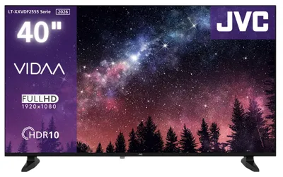 Produktbild von JVC LT-40VDF2555 Fernseher 40 Zoll Smart TV VIDAA Full HD HDR Fernseher, Triple-Tuner, LED TV (2026)