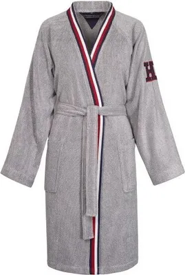 Obrázek produktu pro Tommy Hilfiger Froté kimono v melírovaném provedení, velikost S, barva šedá