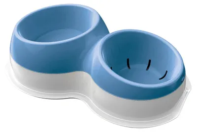 Immagine prodotto di BAMA Ciotola doppia per cani CIOTOLOTTO M, blu