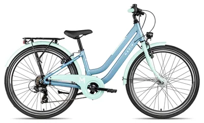 Produktbild von Maxim Luna 24-7 Kinderfahrrad mit Straßenausstattung 24 Zoll Hellblau 32 cm