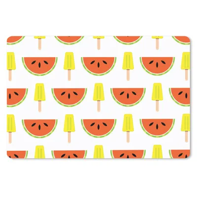 Produktbild von MuchoWow® Mauspad Mousepad Eiscreme - Wassermelone - Muster - Sommer 27x18 cm - Mousepads - Maus Mat - Pad - Mausunterlage - Büroartikel - Desk Matten