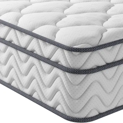 Produktbild von Vesgantti 30cm Höhe Matratze H3, 7-Zonen, 140x200cm Taschenfederkernmatratze, Mittelfeste Orthopädischem Kaltschaummatratze BoxTop