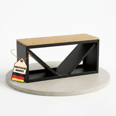 Produktbild von Coemo Brennholz Regal Rudi Kaminholzregal Schwarz 102x35x40 cm