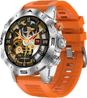Zdjęcie produktu dla Smartwatch męski z funkcją telefonu, wodoodporność IP68, ekran dotykowy IPS 1,53'', ponad 120 trybów sportowych, tętno, monitor snu, Android iOS