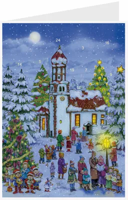 Produktbild von Adventskalenderkarte No. 40144 WEIHNACHTSKAPELLE