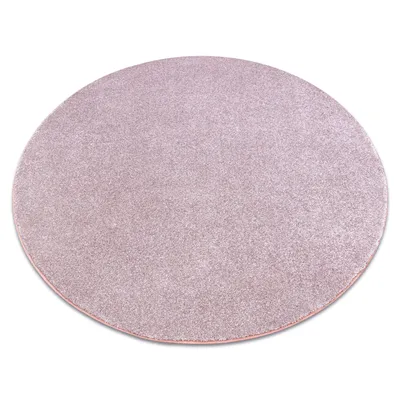 Image de TAPIS cercle SAN MIGUEL rose pâle 61 plaine couleur unie rose cercle 100 cm