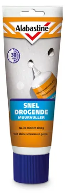 Zdjęcie produktu dla Alabastine Sneldrogende muurvuller, Wit, 0,33 kg, 5 °C, 0,5 h, Maximale laagdikte: 1 cm. Maximale diepte: 2 cm., Szpachla