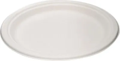 Produktbild von Zuckerrohrfaserteller 23cm 10 Stk