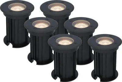 Image de HOFTRONIC - Spot LED au sol 4W GU10 345lm 2700K Dimmable Noir IP67