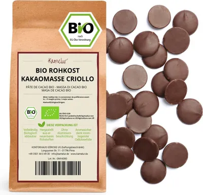 Produktbild von Bio Kakaomasse Criollo 1kg