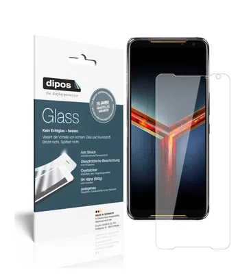 Obrázek produktu pro 2x ochranná fólie pro Asus ROG Phone 2 - Anti-Shock 9H Film dipos Glass Plastic Glass