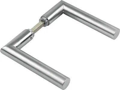 Produktbild von Hoppe Türdrücker-Paar Amsterdam 1400 Vierkant 8mm Alu F1 naturfarbig - 3388590