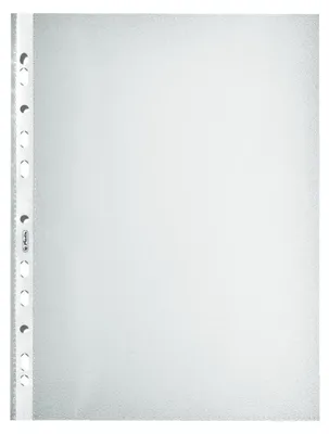 Produktbild von Herlitz Prospekthülle DIN A4 genarbt 0,085 mm 100 Hüllen