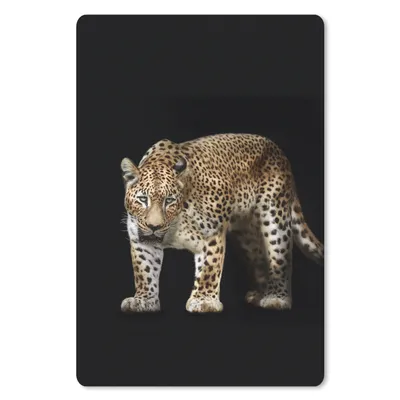 Produktbild von MuchoWow® Mauspad Mousepad Leopard - Schwarz - Tiere 18x27 cm - Mousepads - Maus Mat - Pad - Mausunterlage