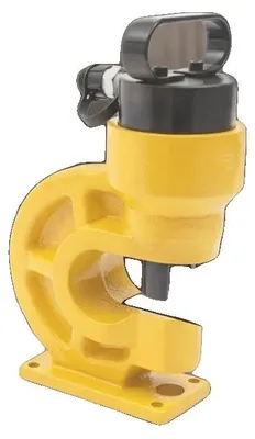 Obrázek produktu pro Hydraulický lis, tlak 31 tun, rozměry 23 x 34,5 cm, materiál ocel, hloubka výřezu 95 mm, rozměry výřezových nástrojů od 10,5 mm do 20,5 mm