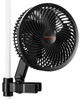 Immagine prodotto di Ventilatore per tenda da coltivazione - Ventilatore a clip - 15 cm - Motore EC - Controllo tramite app Wi-Fi - 10 livelli - IP54 - 1 pezzo - Nero