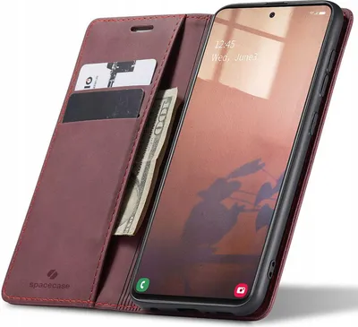 Immagine prodotto di SPACECASE Custodia flip a portafoglio per Galaxy A51 Rosso