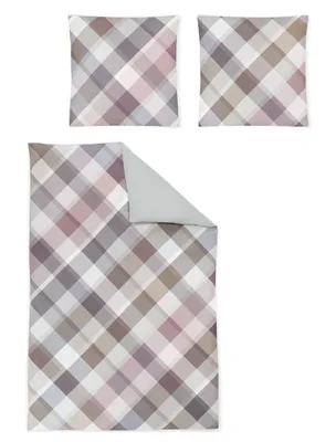 Produktbild von Irisette Mako-Satin Bettwäsche-Garnitur Johann Magic 8866 Farbe pastel-91 Größe 135x200 + 80x80 cm