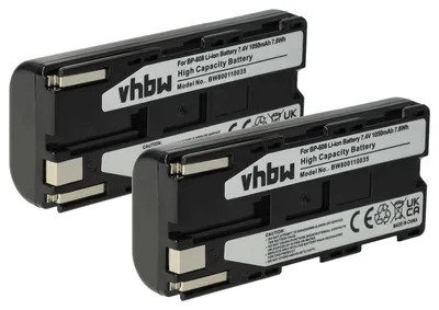 Produktbild von vhbw 2x Akku kompatibel mit Canon UCX2, UCX1Hi, UCV30Hi, UCV300, UCX45Hi, UCX40Hi, UCX30Hi, UCX2Hi Videokamera Camcorder (1050 mAh, 7,4 V, Li-Ion)