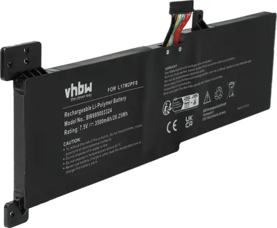 Produktbild von vhbw Akku kompatibel mit Lenovo IdeaPad 330-15ARR, 330, 330-15ARR-81D2005CUS, 330-15ARR-81D2005JGE Notebook (3500 mAh, 7,5 V, Li-Polymer)