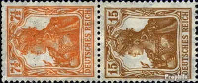 Produktbild von Briefmarken Deutsches Reich 1916 Mi S7ba mit Falz Germania