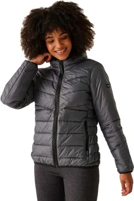 Produktbild von Regatta Heatherly Daunenjacke Steppjacke Kapuzenjacke Damen grau 38