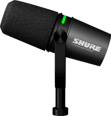 Zdjęcie produktu dla Shure MV7I, Mikrofon studyjny, -33 dB, 50 - 16000 Hz, 36 dB, Jednokierunkowy/Kardioid, Dynamiczny