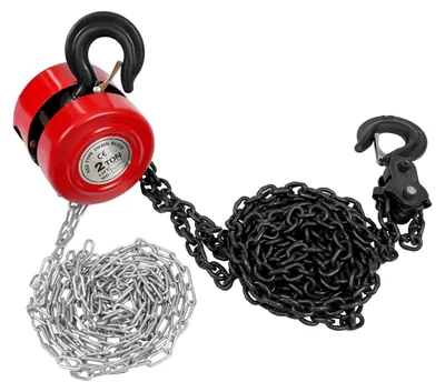 Produktbild von Handkettenzug - Manuelles Hebegerät - 2000 kg Tragfähigkeit - 3 m Hubhöhe - Mit Haken - Akkubetrieben