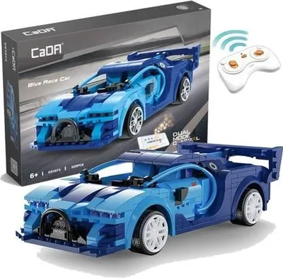 Image de CADA Construction Blocks Racing Car Blue C51073W 25662