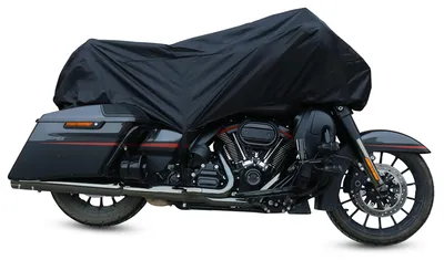 Image de Housse pour moto, demi-housse pour moto, housse imperméable pour l'extérieur, protection contre les UV, taille L