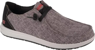 Produktbild von Skechers Melson-NELA Herren Halbschuhe, Schwarz, Textil/Synthetik, Air-Cooled Memory Foam® Innensohle, Relaxed Fit, Schnürung, Ganzjährig, ohne Absatz, 210726-BLK