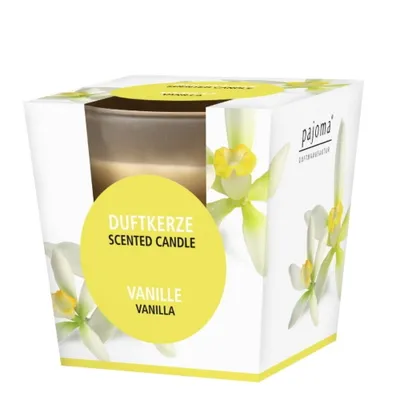 Produktbild von Duftkerze Vanille im satinierten Glas Pajoma