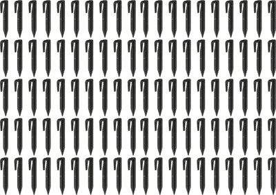 Produktbild von vhbw 100x Erdnägel für Begrenzungskabel für Mähroboter - Erdanker-Set, Kunstoff Schwarz
